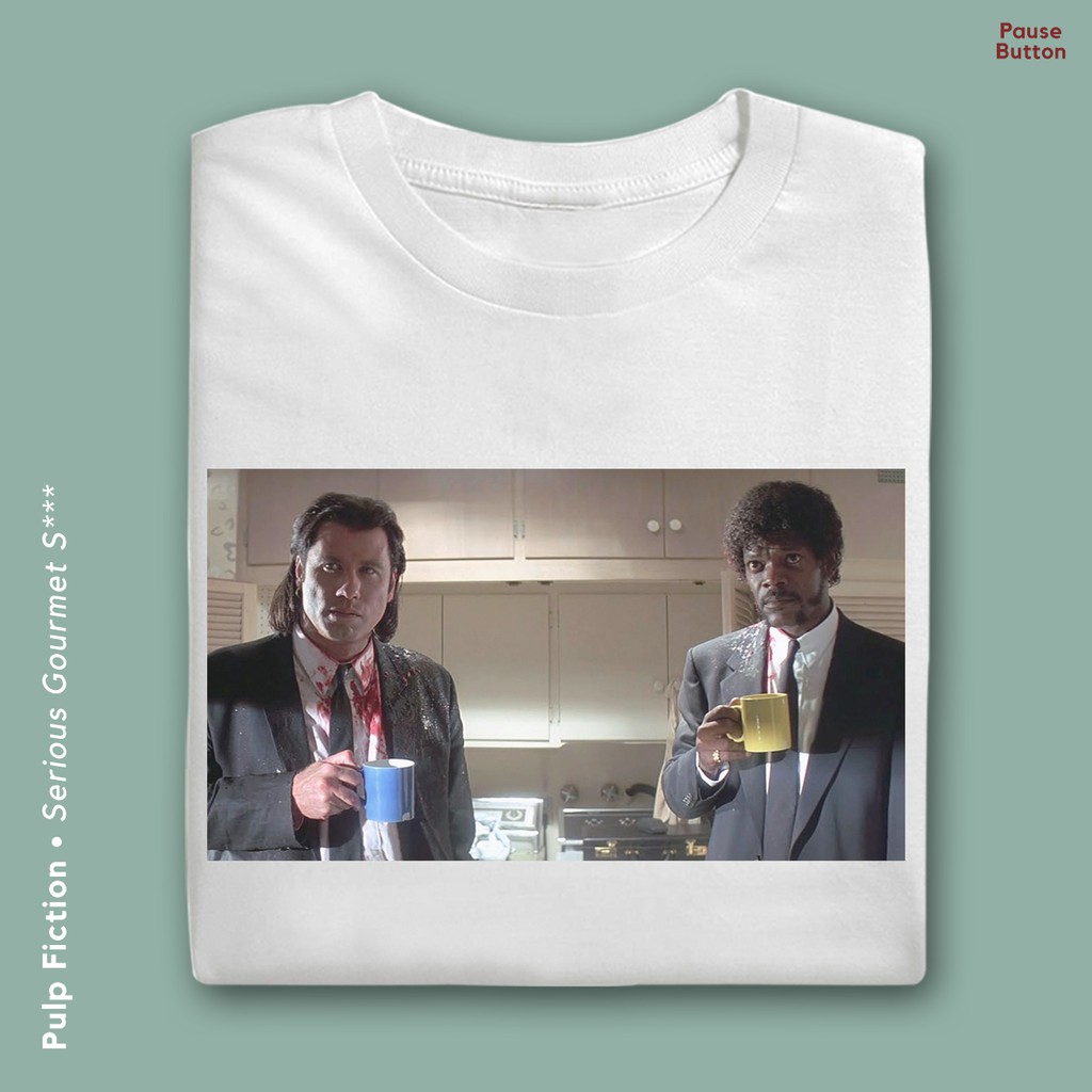 Jual Pulp Fiction Serious Gourmet Baju Kaos Shopee Indonesia