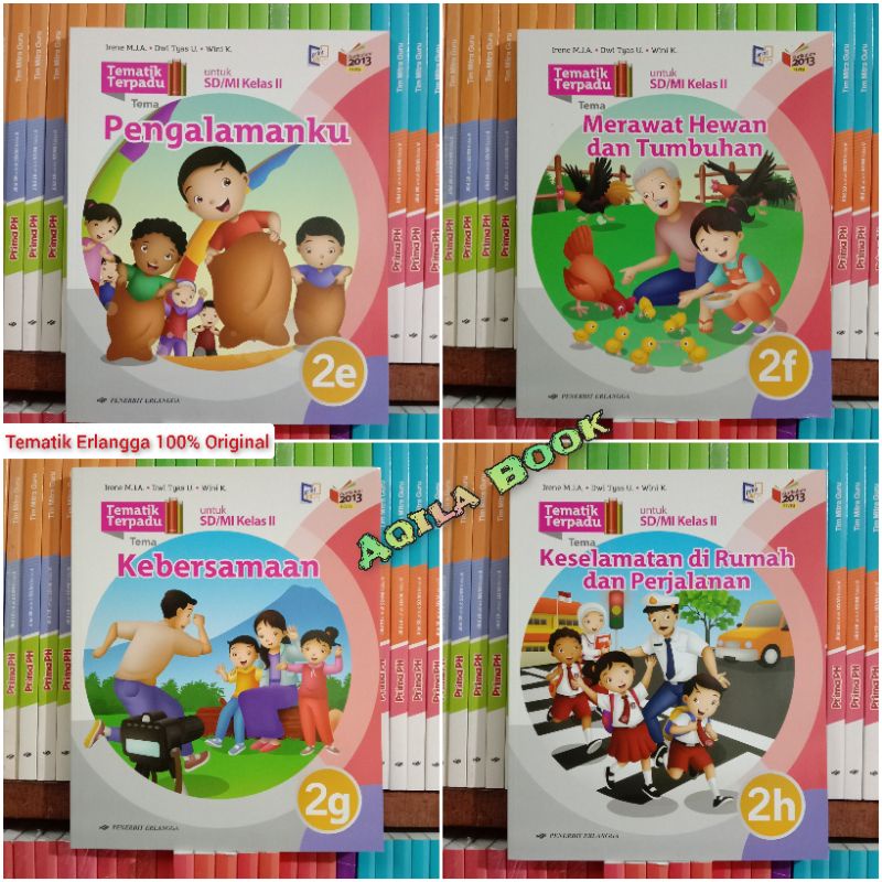 Jual BUKU TEMATIK 2E 2F 2G 2H Untuk SD Kelas 2 Kurikulum 2013 Revisi