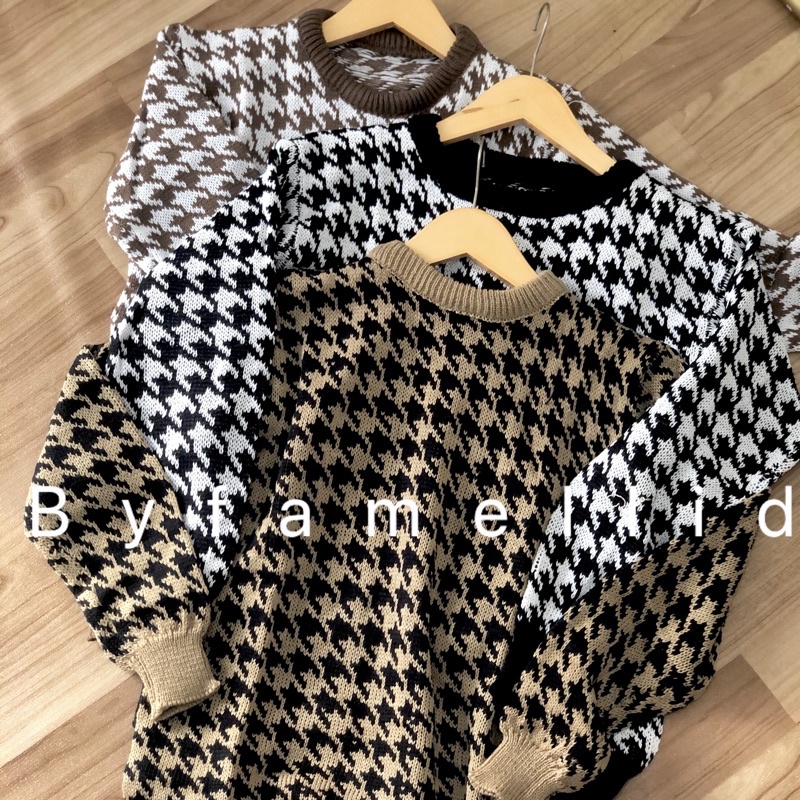 Jual Jennie Sweater Rajut Crewneck Zigzag Bisa Cod Shopee Indonesia