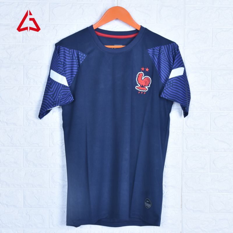 Jual Jersey Perancis Training Prematch Navy Ungu Grade Ori Fans Version