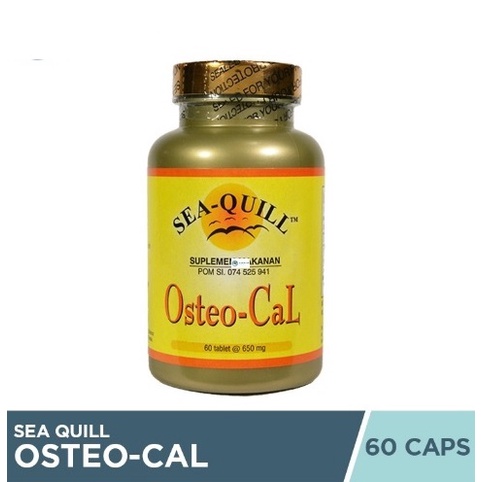 Jual Sea Quill Osteo Cal 60 Tablet Suplemen Sea Quill Kalsium Tulang