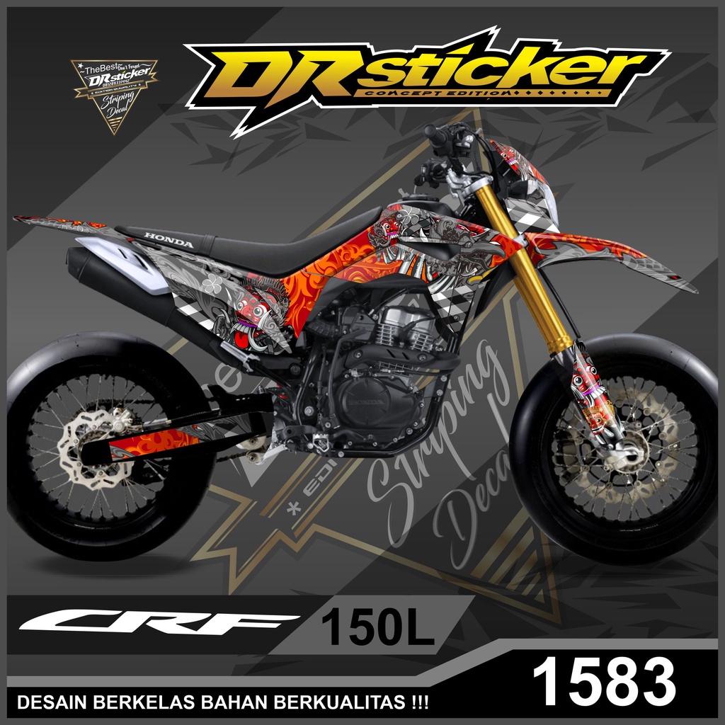 Jual Dekal Sticker Custom CRF 150L Full Body Sticker Skotlet CRF Desain