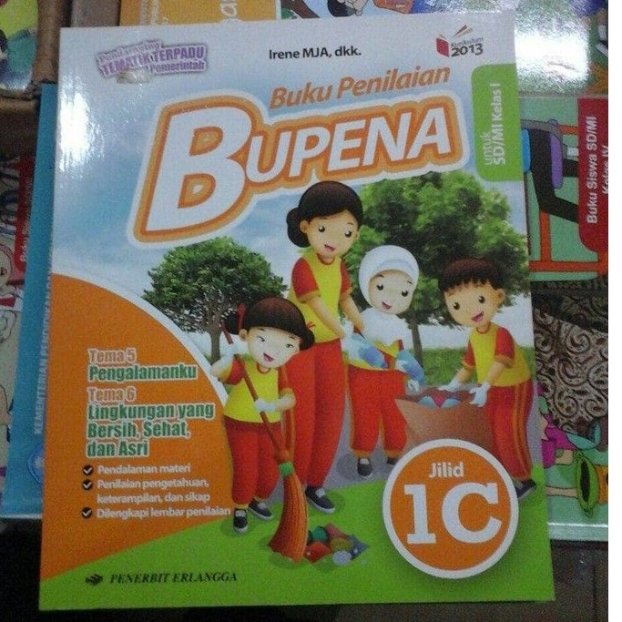 Jual Buku Pelajaran SD Bupena Kelas 1C Erlangga Shopee Indonesia