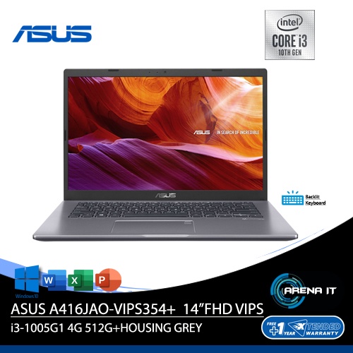 Jual ASUS VIVOBOOK 14 A416JAO VIPS354 14 FHD I3 1005G1 4G 512G HOUSNG