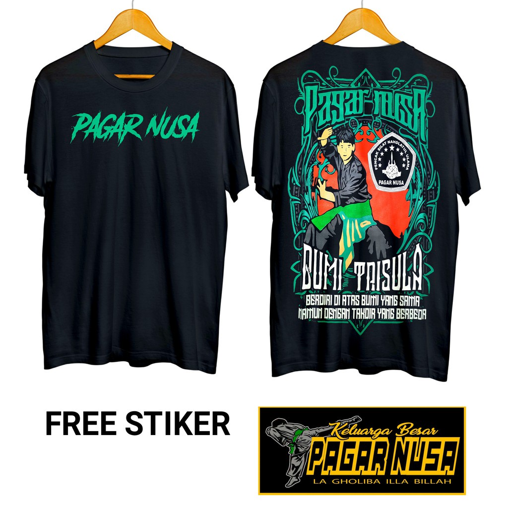 Jual Kaos Pagar Nusa Bumi Trisula PN Cotton 30 S Sablon Plastisol