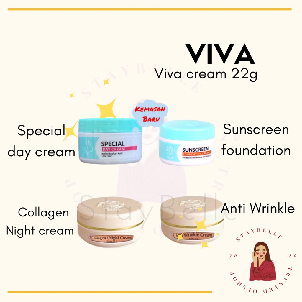 Jual Viva Cream Collagen Night Anti Wrinkle Special Day With UV