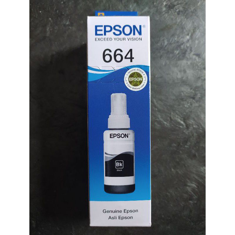 Jual Tinta Epson Original 664 Black L100 L110 L120 L200 L210 L220 L360