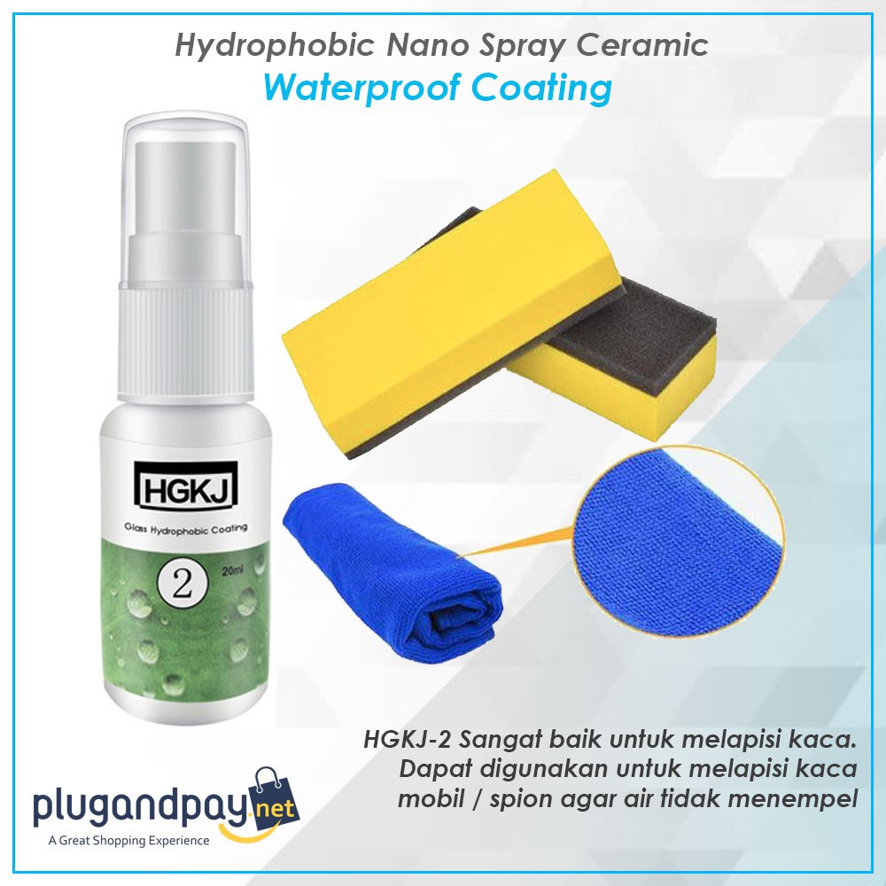 Jual Hydrophobic Nano Spray Ceramic Waterproof Coating Kaca Mobil Lampu