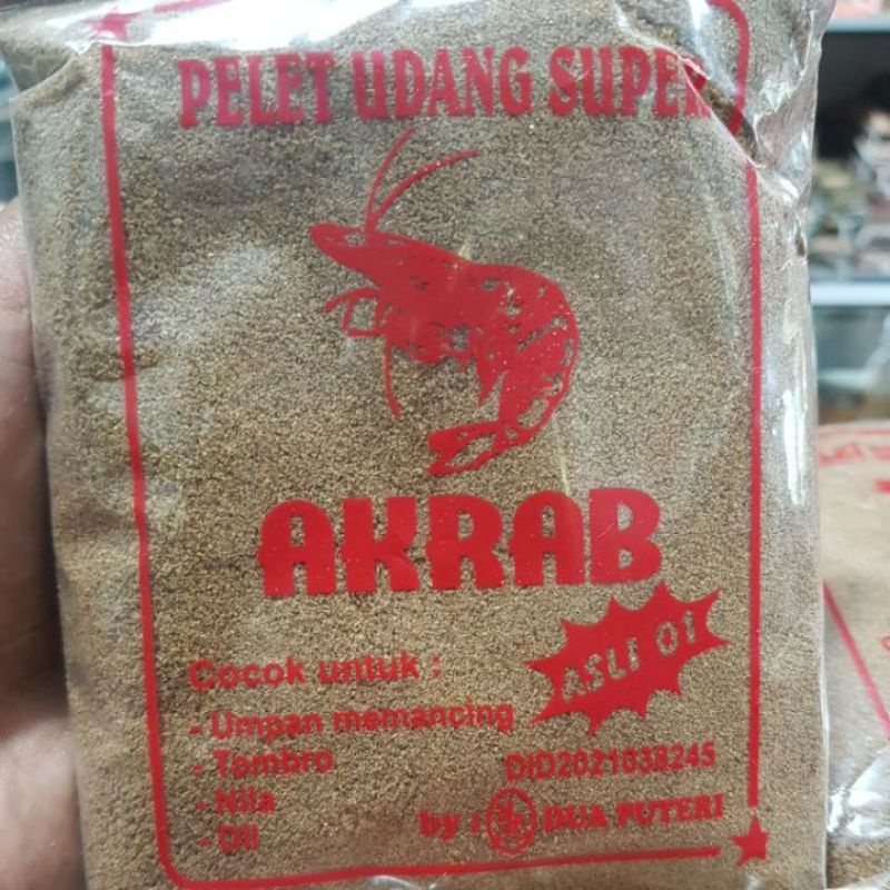 Jual Pelet Udang Akrab Kemasan Kecil 250gr 500gr Shopee Indonesia