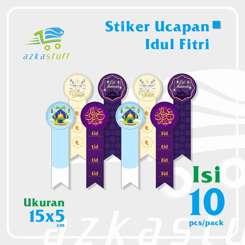 Jual Stiker Segel Tutup Botol Idul Fitri Sticker Segel Kemasan Isi 10