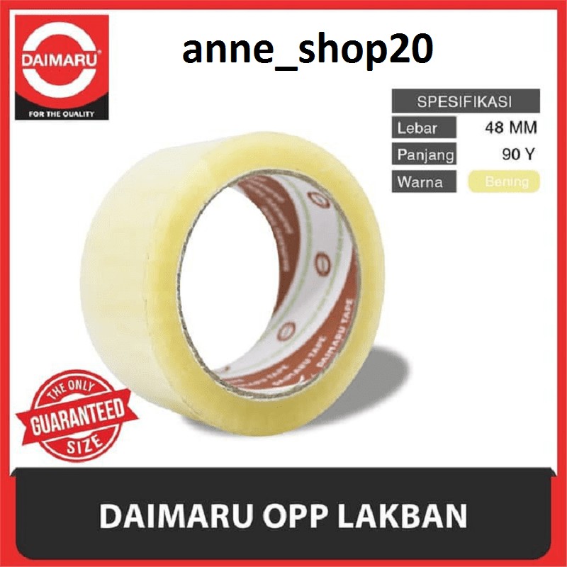 Jual Lakban Daimaru OPP Bening 48 Mm X 90 Yard Shopee Indonesia