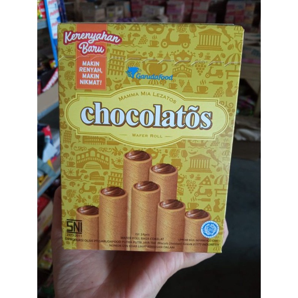 Jual Chocolatos Wafer Roll Box Isi Pcs Shopee Indonesia