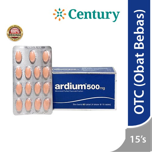 Jual Ardium 500mg 1 Blister 15 Tablet Obat Wasir Obat Ambien Obat