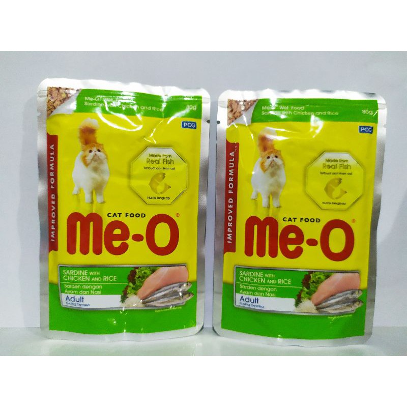 Jual Meo Pouch Sardine With Chicken And Rice 80Gr Shopee Indonesia