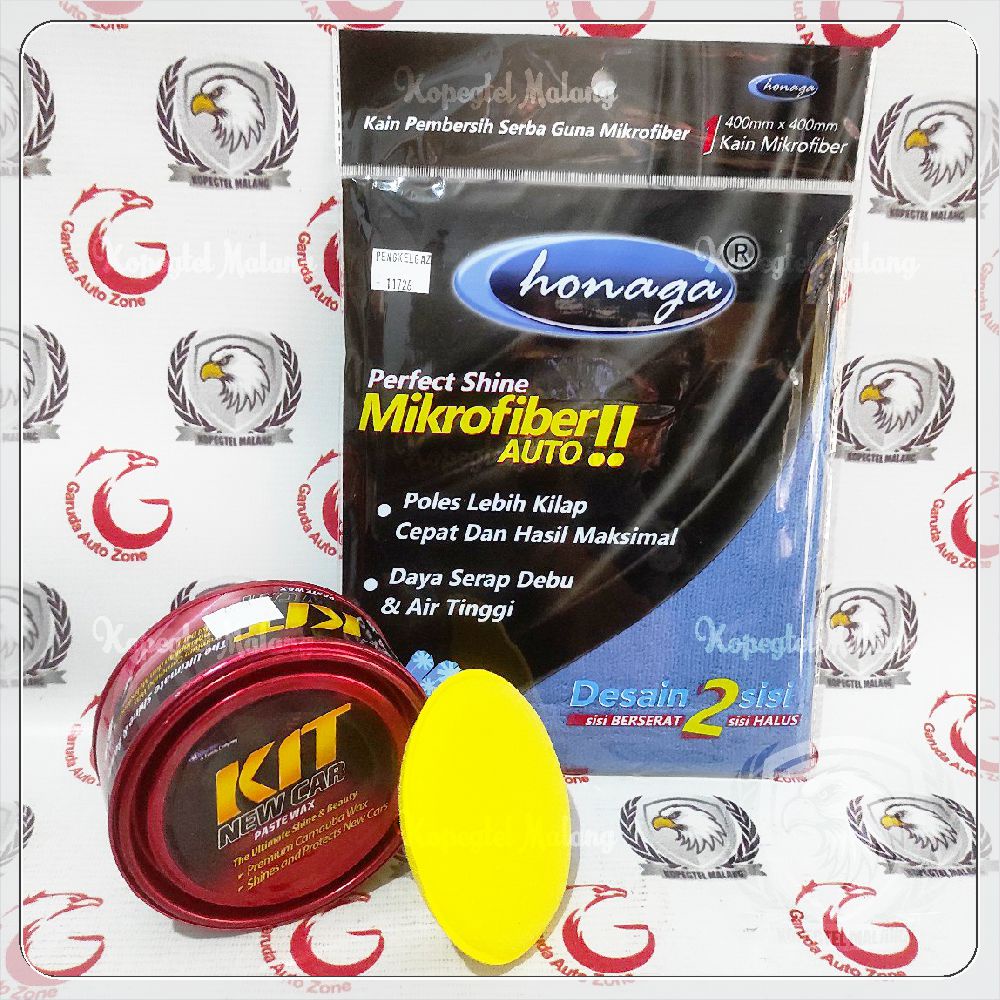 Jual Poles Body KIT Paste Wax New Car Merah 225gr 10659bk Shopee