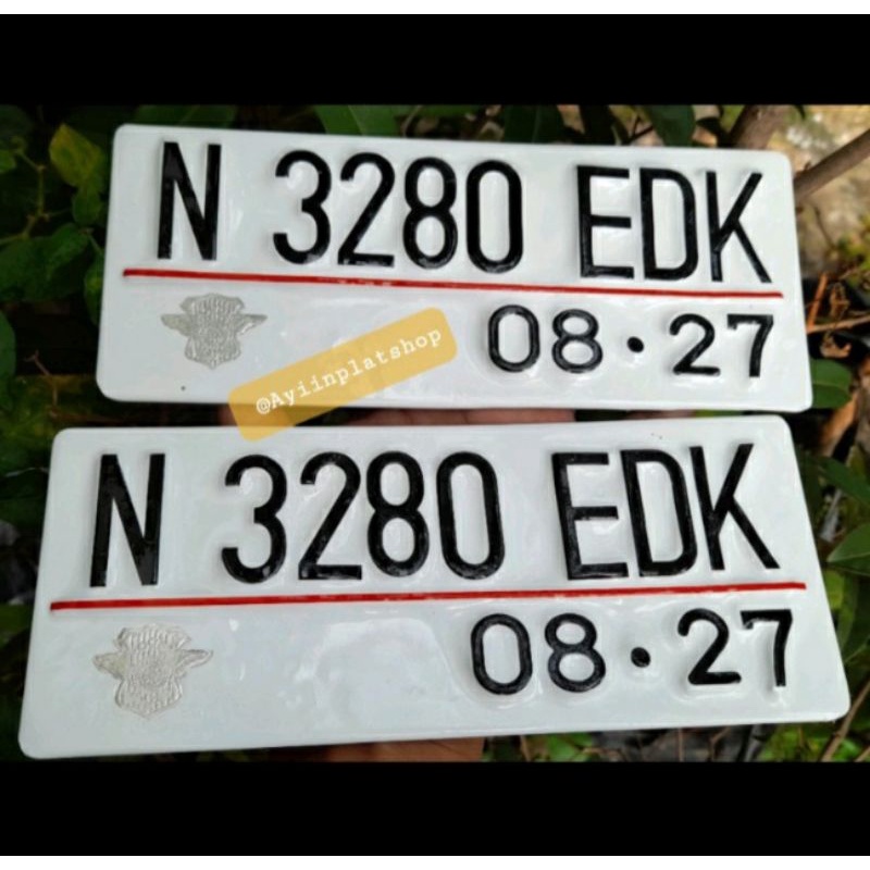 Jual Plat Nomor Putih Baut Tanam Plat Nomor Dasar Putih Plat Terbaru