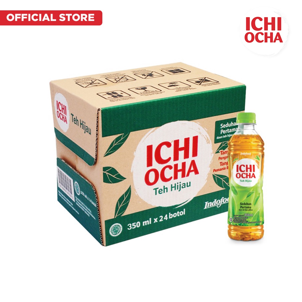 Jual ICHI OCHA Green Tea 350ml X 24 Pcs 1 Karton Shopee Indonesia