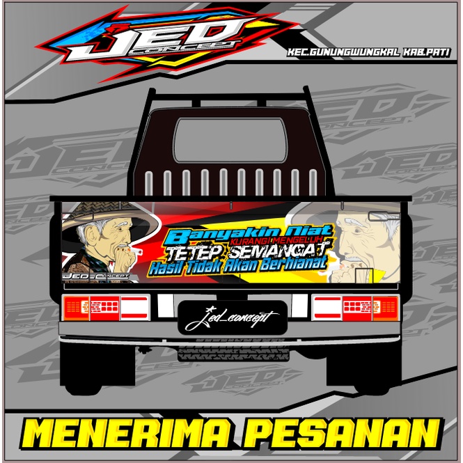 Jual Stiker Bak Belakang L Decal Bak Belakang L Tss Pick