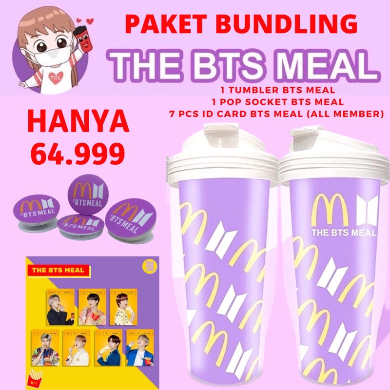 Jual Jual Rugi The Bts Meal Pop Socket Tumbler Id Card Bangtan Mcdbts