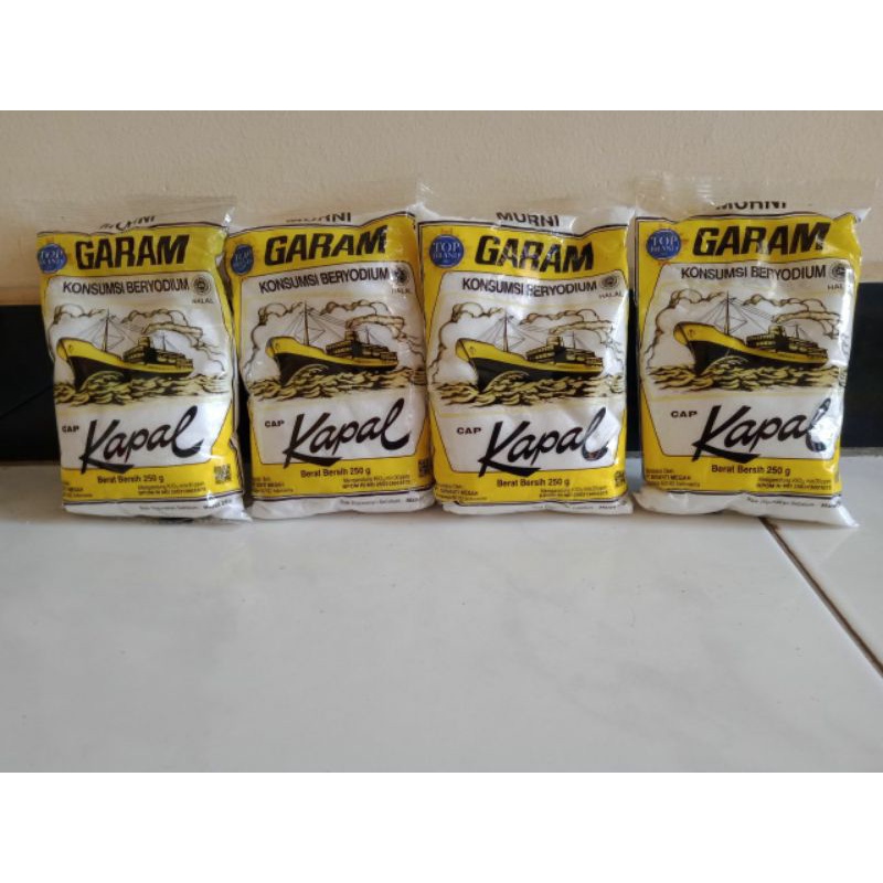 Jual Garam Yodium Cap Kapal 250g Shopee Indonesia