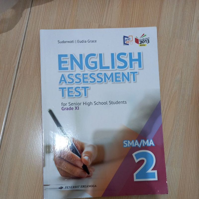 Jual BUKU CETAK ENGLISH ASSESSMENT TEST GRADE XI SMA MA KELAS 8