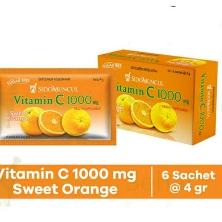 Jual BFW VITAMIN C 1000 MG SIDOMUNCUL 1 BOX ISI 6 SACHET 935AULR