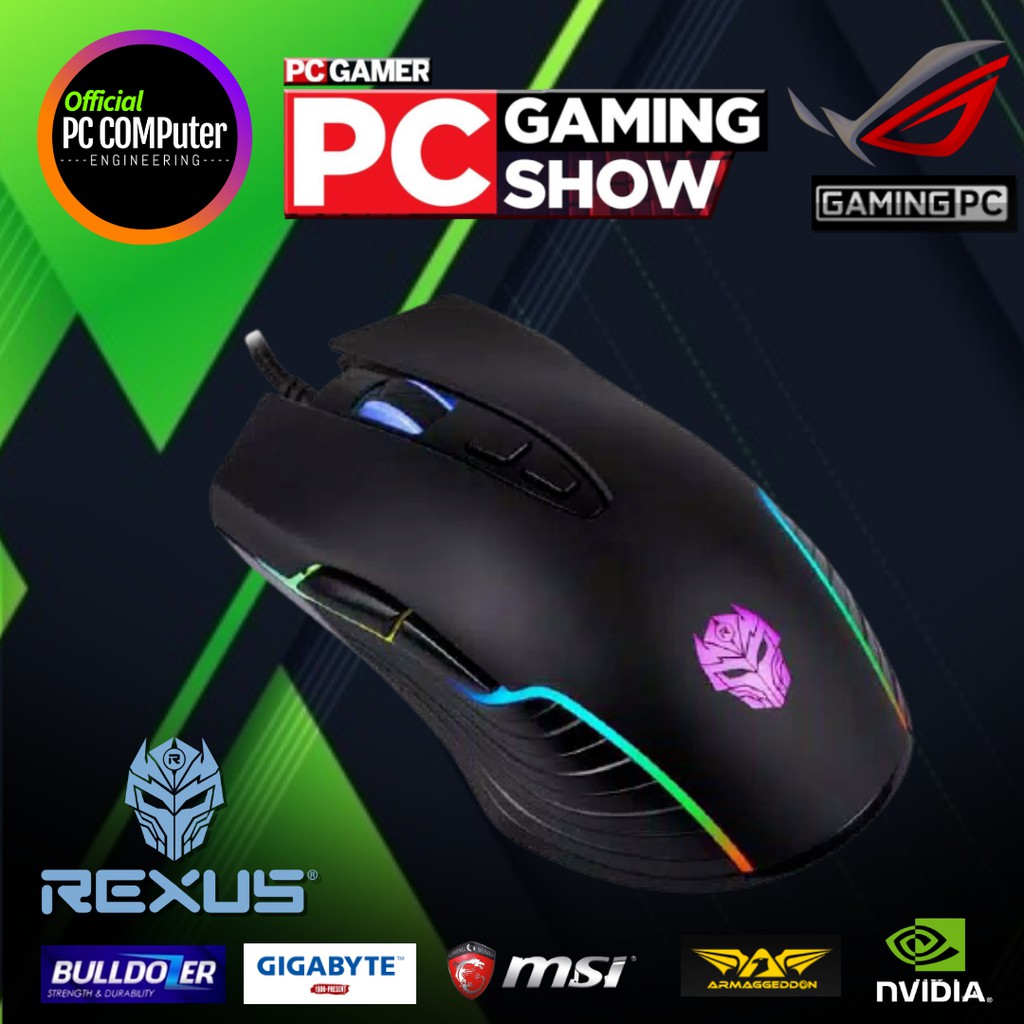 Jual Rexus Xierra X Gaming Mouse Rgb Macro For Gamers Rx X