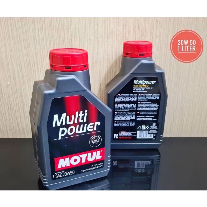 Jual Oli Mesin Vespa MOTUL Multi Power SEA 20w50 1liter Shopee Indonesia