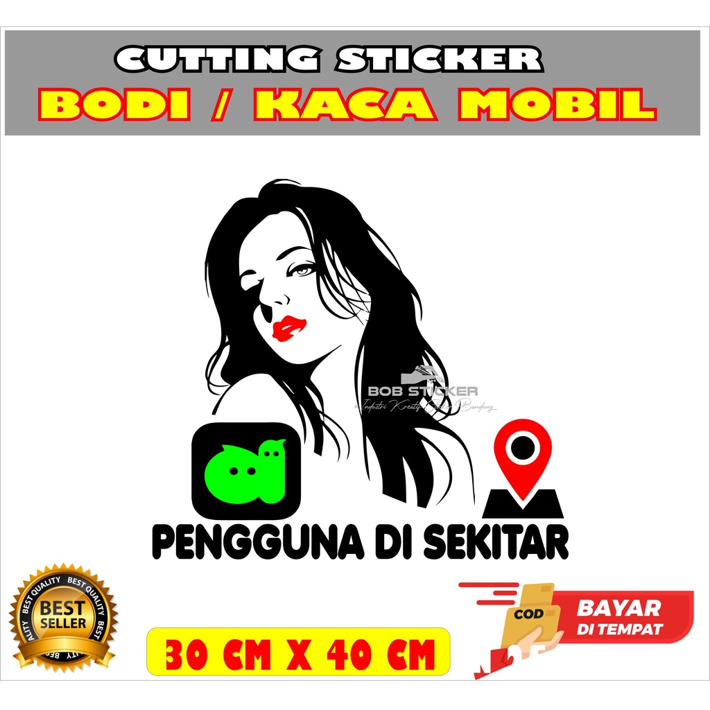 Jual CUTTING STIKER KACA MOBIL STIKER PINTU MOBIL STIKER VIRAL