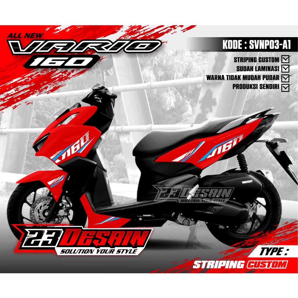 Jual Striping Vario Stiker Vario Cutting Sticker Vario