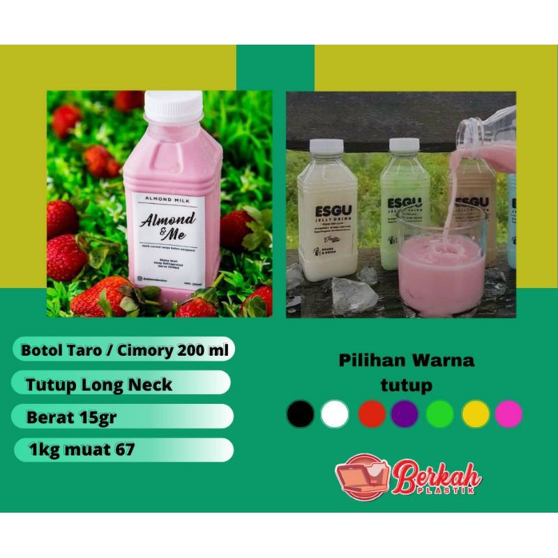 Jual BOTOL TARO 200ML LONG NECK BOTOL CIMORY BOTOL PLASTIK BOTOL