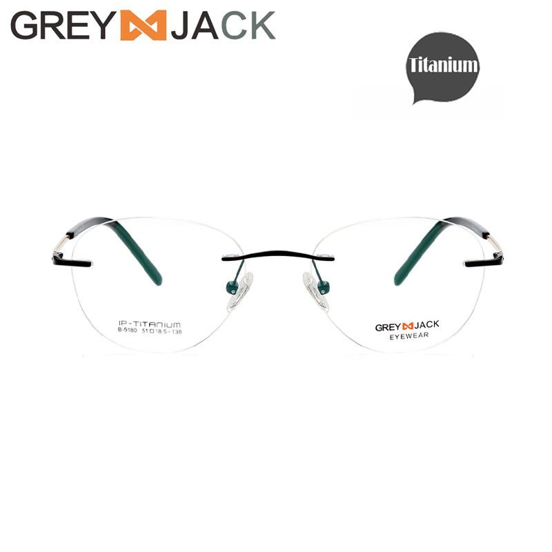 Jual Grey Jack Frame Kacamata Titanium Frameless Retro Style New T