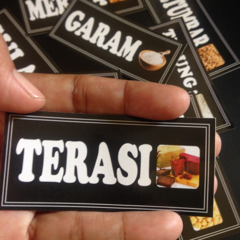 Jual KODE P6 STIKER BUMBU LABEL BUMBU STIKER BUMBU DAPUR NAMA