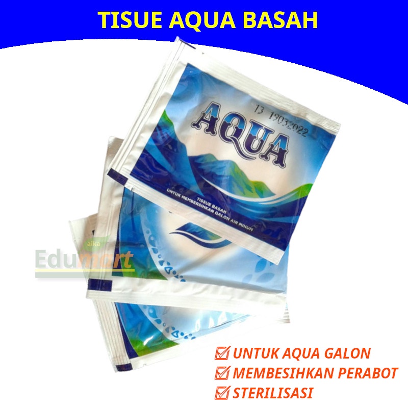 Jual Tisu Aqua Basah Sachet Tisue Tissu Tissue Alkohol Achohol Alcohol