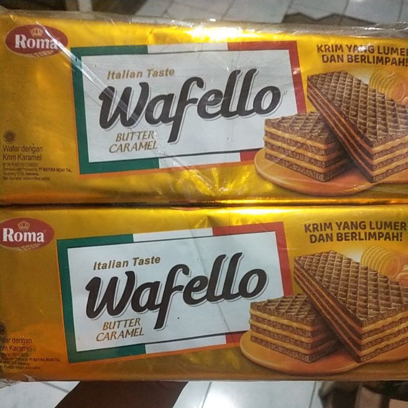 Jual Roma Wafello Butter Caramel 130gr Shopee Indonesia