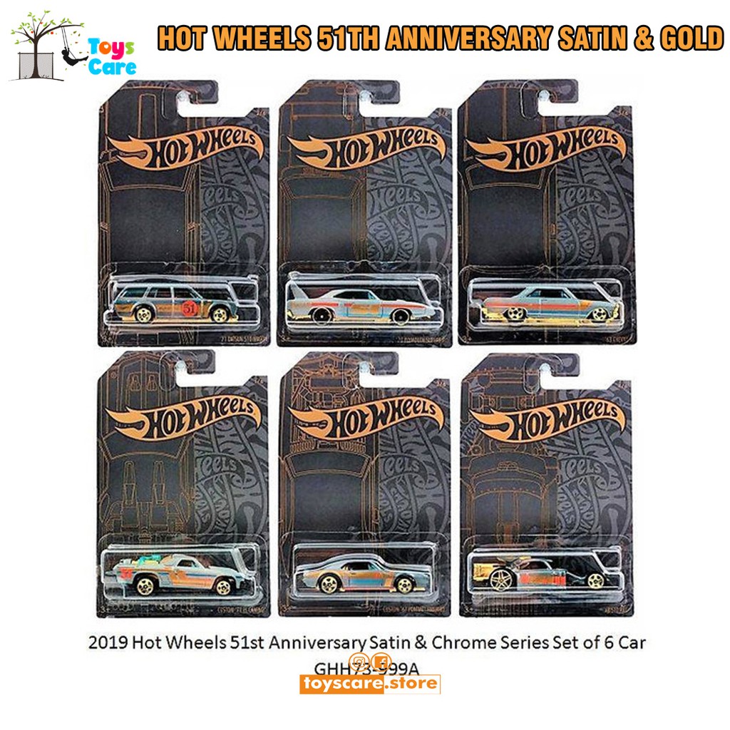 Jual Hotwheels Th Anniversary Satin Gold Set Datsun Wagon