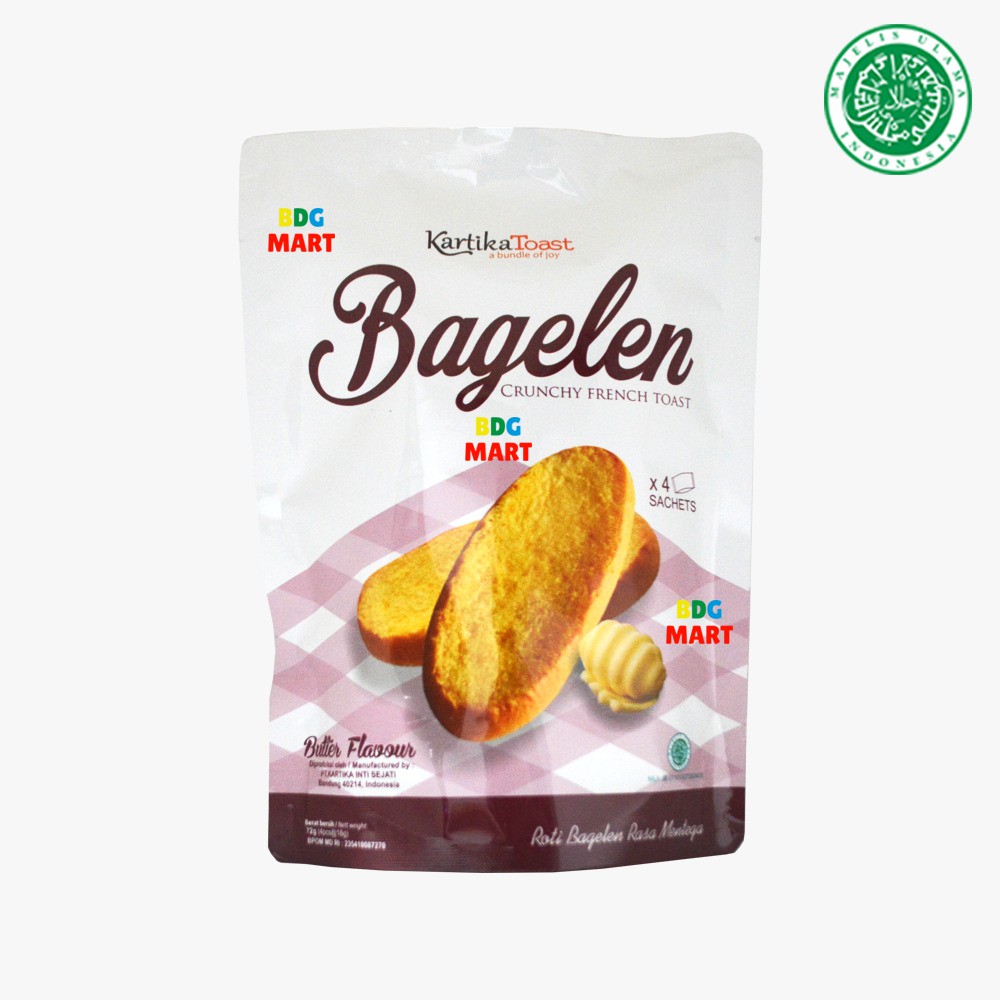 Jual Kartika Sari Toast Bagelen Butter Roti Bagelen Rasa Mentega Halal