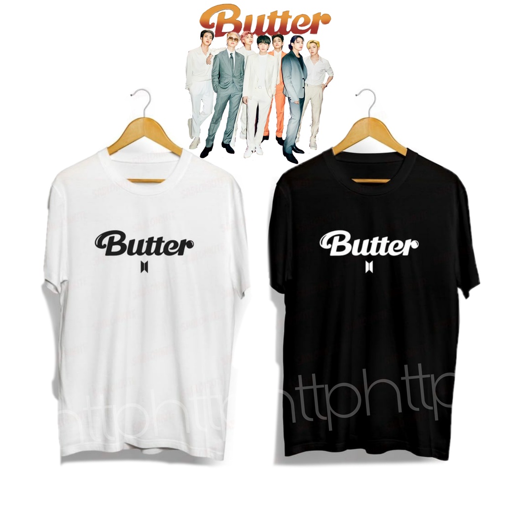 Jual Cod Kaos Butter Icon Bts Logo Army Tshirt Kpop Korean Shopee