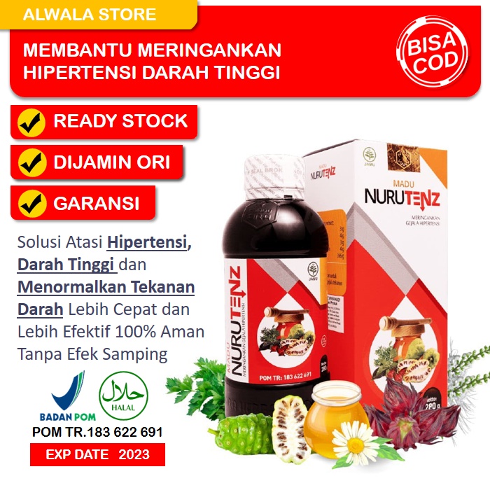 Jual Madu Nurutenz Original Obat Herbal Darah Tinggi Hipertensi