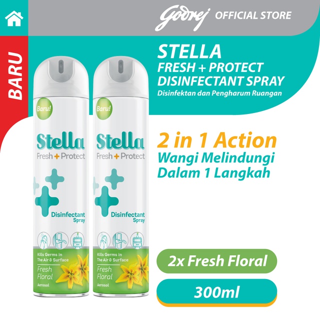 Stella Fresh Protect Aerosol Fresh Floral Ml X Shopee Indonesia