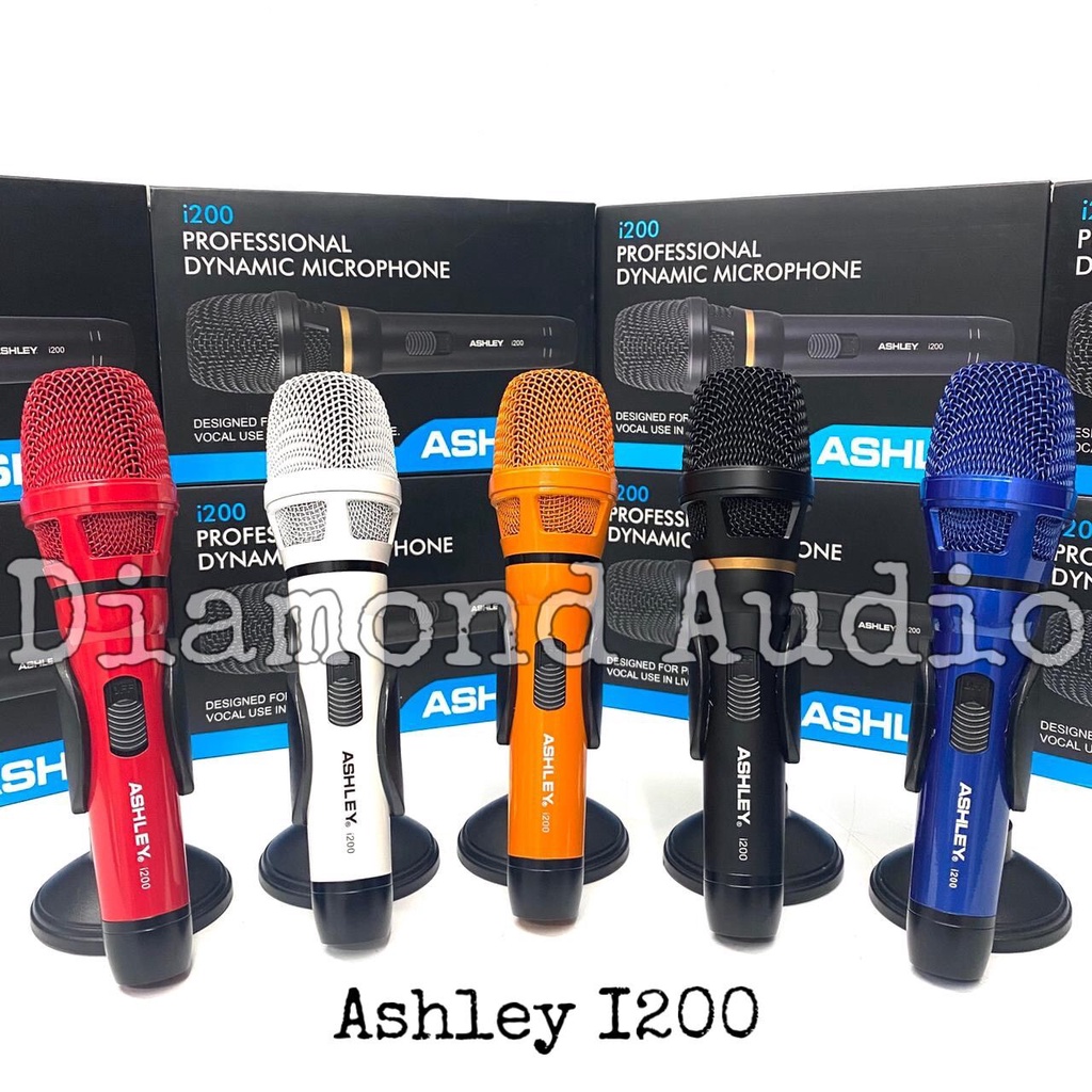 Jual Mic Kabel Ashley I200 Dynamic Original Microphone Genggam Cable I