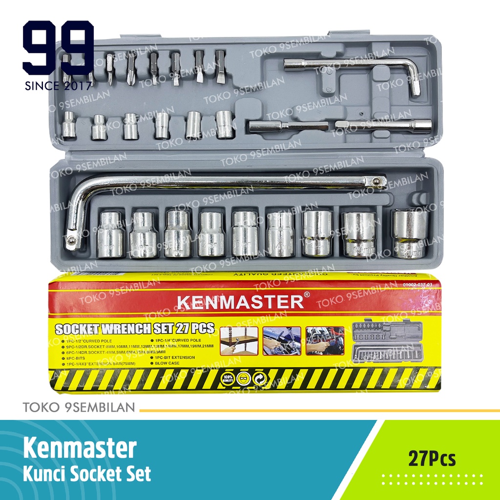 Jual Kenmaster Kunci Sok 27 Pcs Socket Wrench Shopee Indonesia