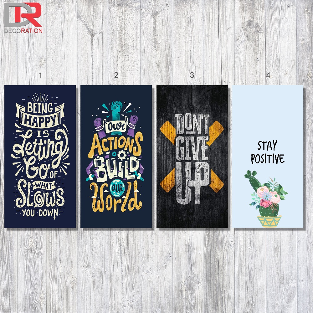 Jual Wall Decor Hiasan Dinding Poster Kayu Quotes Quote Hiasan Pajangan