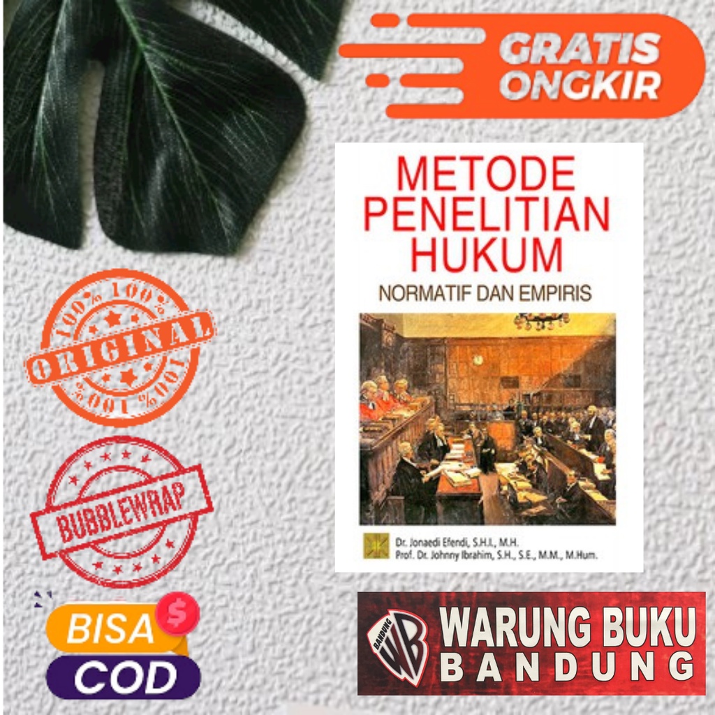 Jual Buku Metode Penelitian Hukum Normatif Dan Empiris Dr Jonaedi