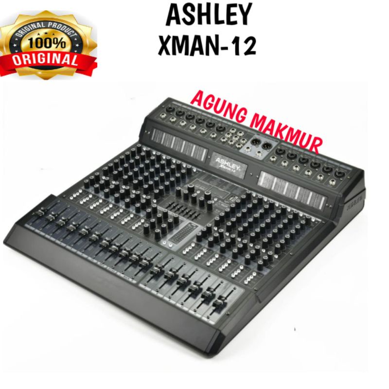 Jual MIXER AUDIO ASHLEY XMAN 12 ORIGINAL ASHLEY XMAN12 12 Channel