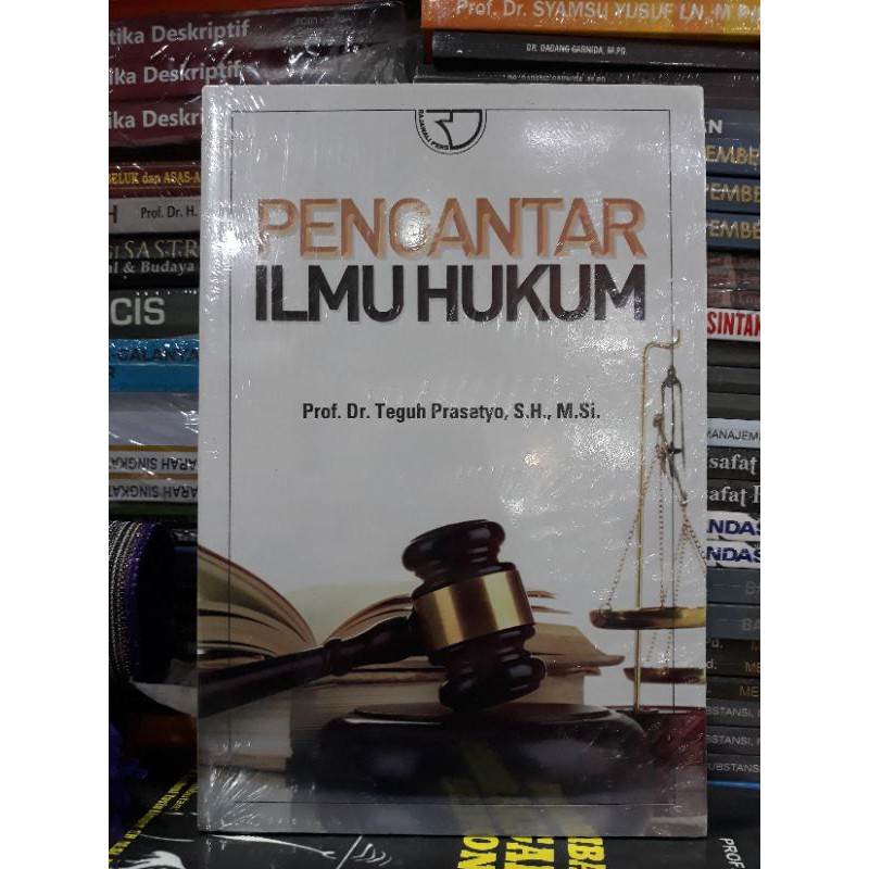 Jual Pengantar Ilmu Hukum Prof Dr Teguh Prasetyo Sh M Si Shopee Indonesia