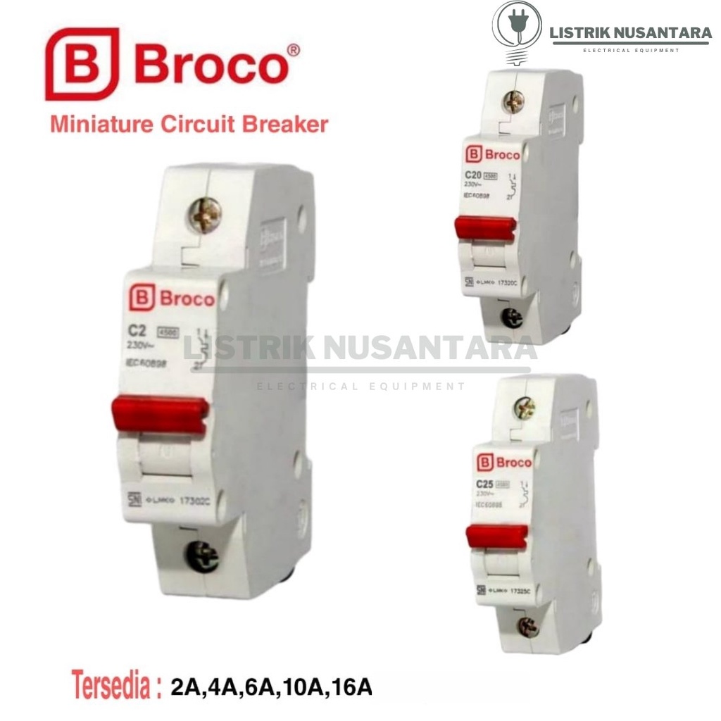 Jual Broco Mcb Phase P A A A A A A A A A Mini Circuit