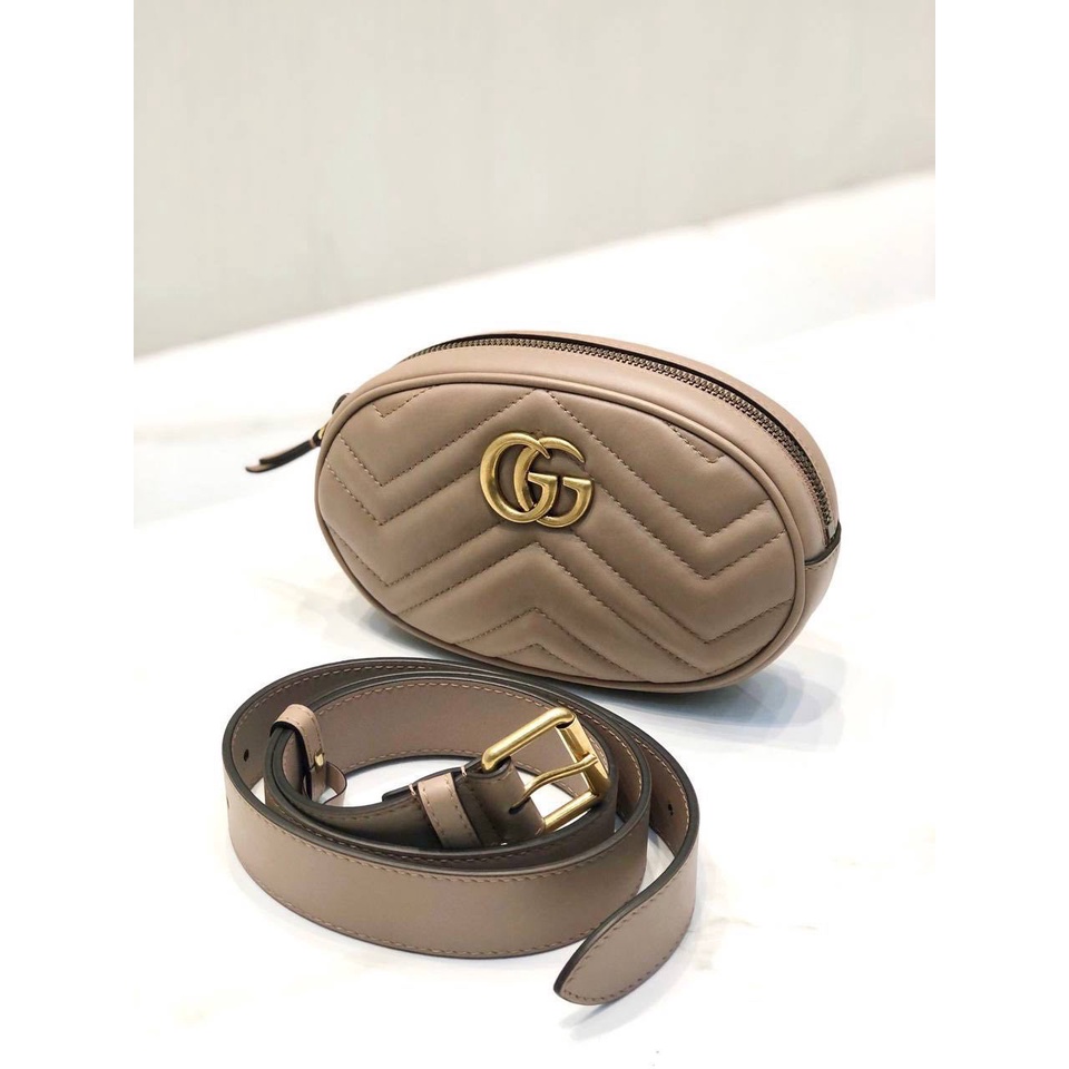 Jual Gucci Marmont Bumbag Beltbag Nude Shopee Indonesia