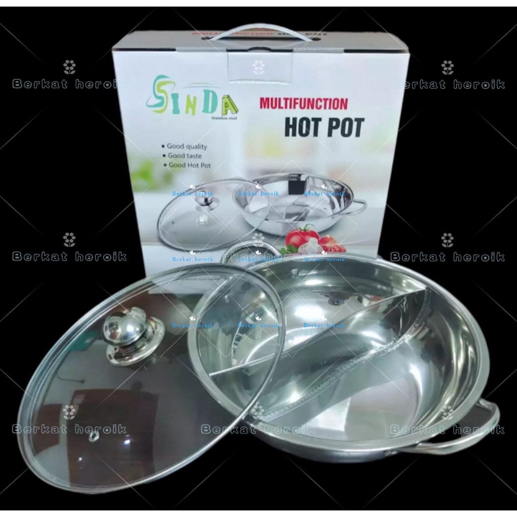Jual Panci Suki Sekat Cm Panci Hot Pot Sekat Cm Panci Shabu Cm