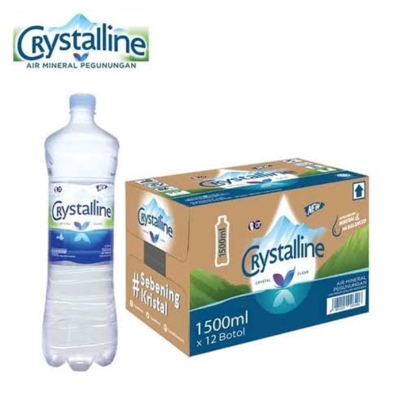 Jual Crystalline Air Mineral Botol Ml Indonesia Shopee Indonesia